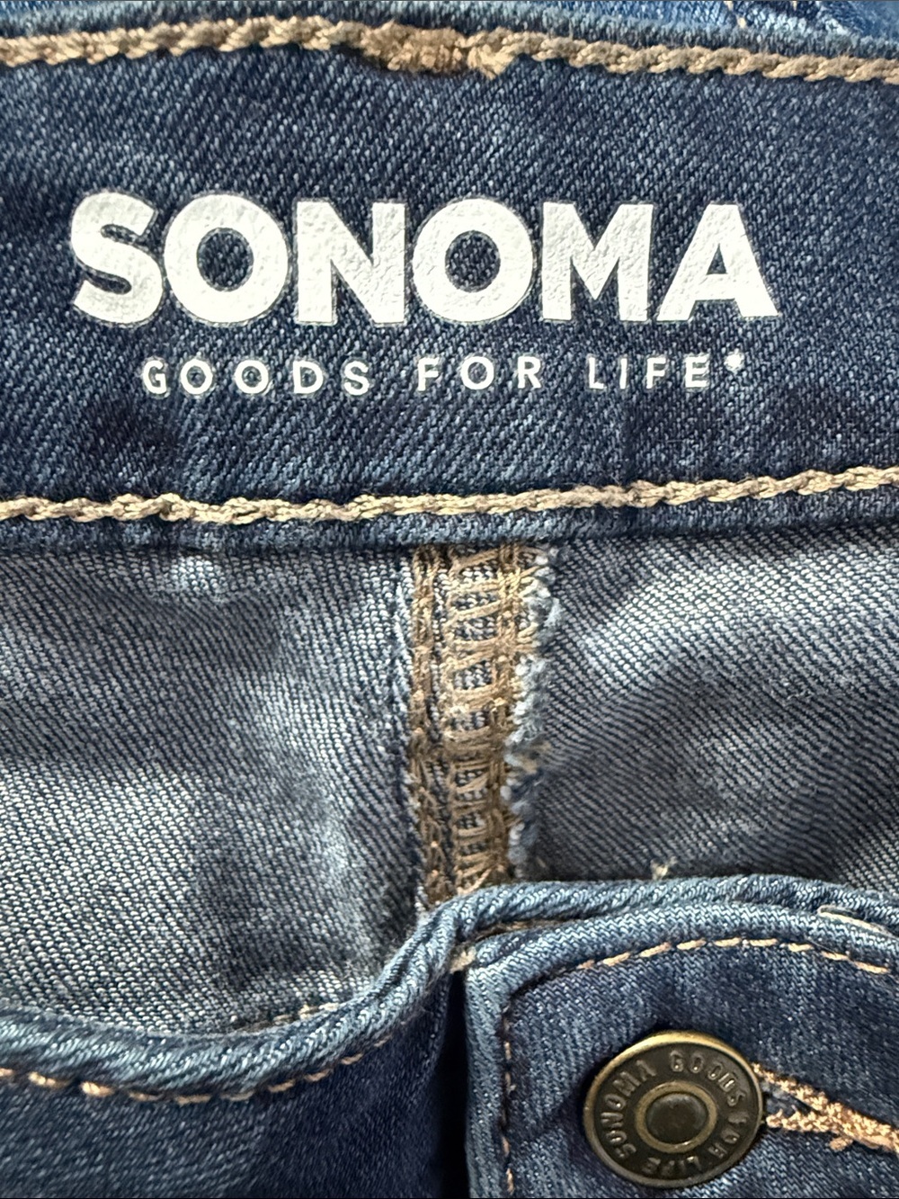 SONOMA Women’s Classic Straight Jeans - Dark Blue Sz 12R - Picture 6 of 8